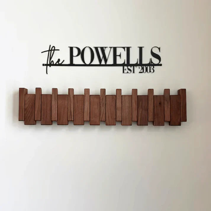 Wooden Piano Coat Rack Artistic Design with Functional Elegance
