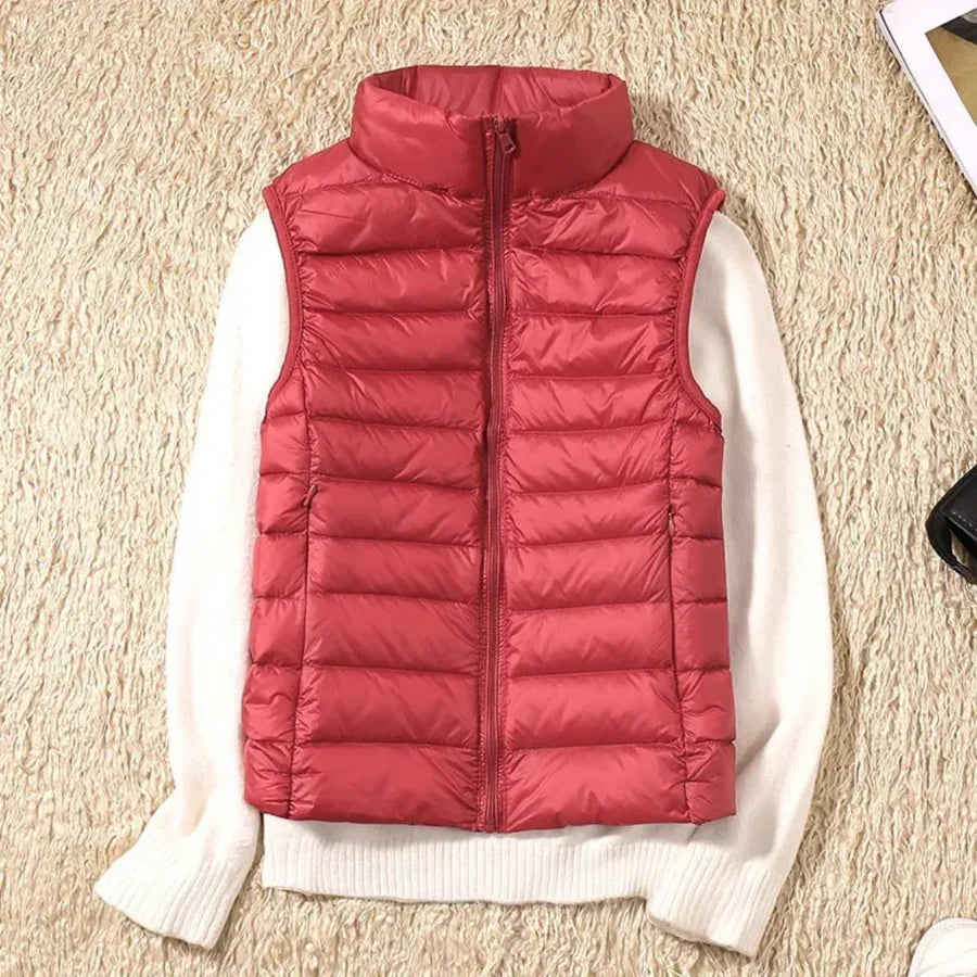 Windproof Women's Bodywarmer with Zipper