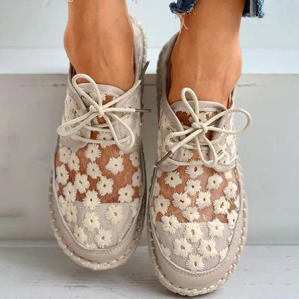 Orthopedic Embroidered Sneakers for Women