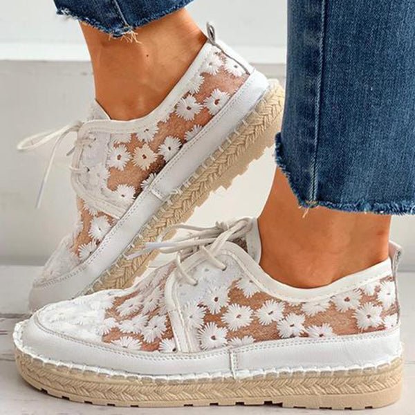 Orthopedic Embroidered Sneakers for Women