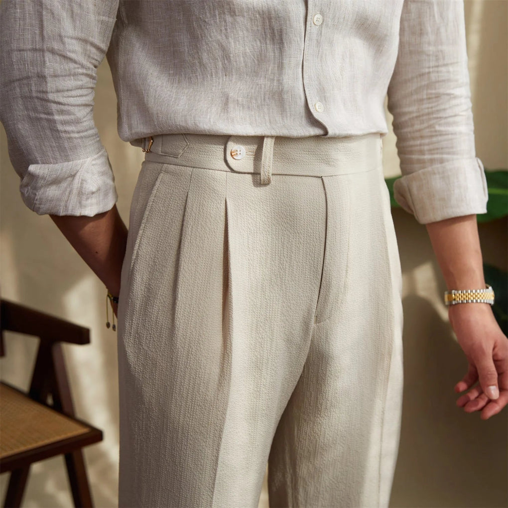 Men’s Modern Business Trousers – Clean Look with Relaxed Fit
