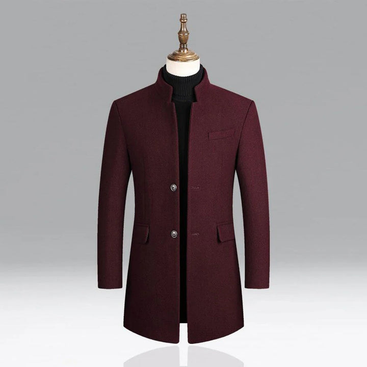 Men’s Elegant Wool Classic Coat Timeless Formal Layer