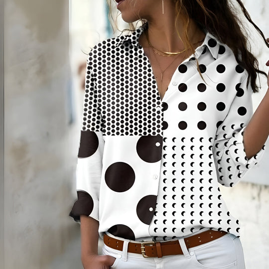 Trista – Women's Casual Patterned Blouse | Effortless Style