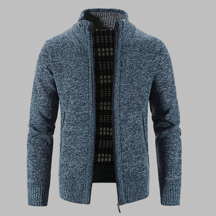 Stylish Zipper Knit Sweater for Men